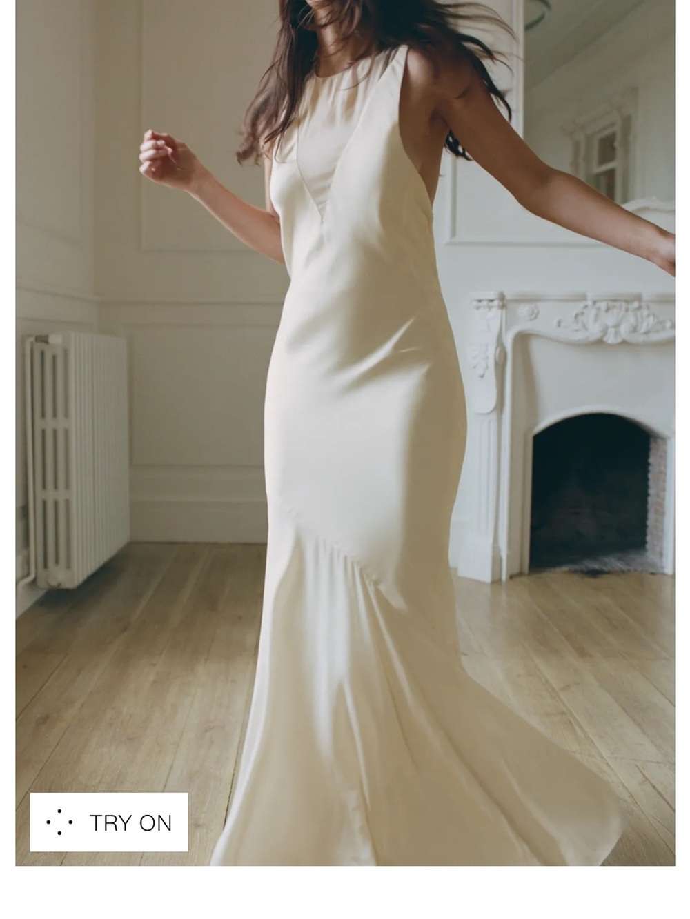Bridal Elegant Cream Slim-Fit Sleeveless Maxi Dress